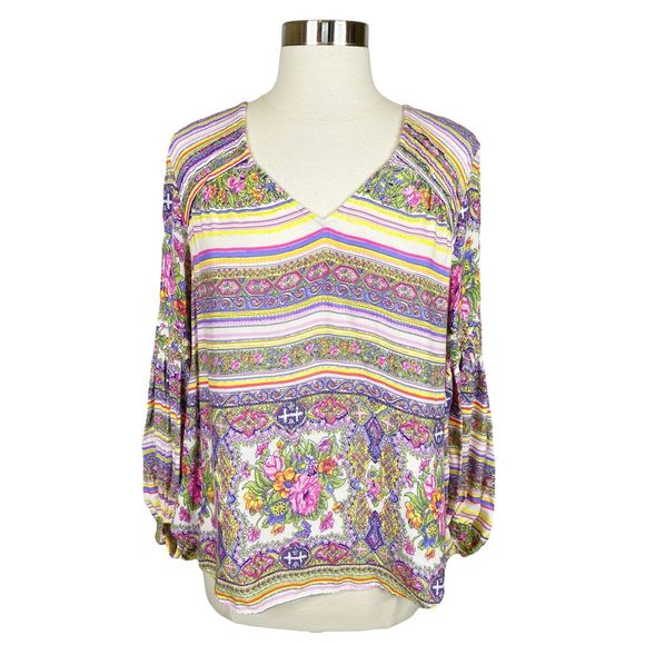 Maeve x Anthropologie Ceresco Bohemian Peasant Top - Size XS - Picture 2 of 7